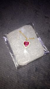 สร้อยคอพร้อมจี้เพชรCz