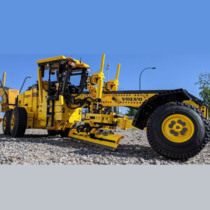 High-Tech RC MOC Building Blocks Motor Grader Model DIY Assembly ...