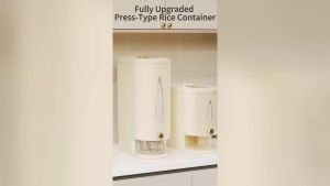 22.05-11.02 pound rice dispenser multi-grain dry goods storage container equipped with a measuring cup suitable for kitchen storage rooms and household use