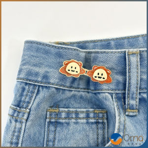Orna 1ชุด ตะขอปรับกางเกง แบบหัวเข็ม หัวเข็มขัดปรับเอว หน้าอิโมจิ Fashion Pins