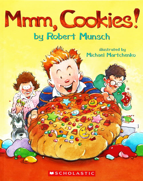 English original picture book mmm, cookies! Grandpa Mengshi's story telling series Robert Munsch children's English Enlightenment reading humorous and funny stories