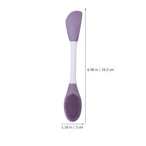 2 In 1 Silicone Facial Cleansing & Mask Brush Tool Scrub Pore Blackhead Deep Cleaning Silicone Facial Mask Brush Cleansing Mask Applicator