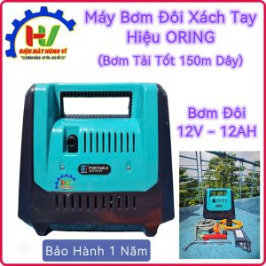 Bơm Đôi Xách Tay Hiệu ORING dùng phun xịt thuốc tưới cây. 12V-12AH. Bơm tải tốt 150m dây. Bảo hành 1 năm