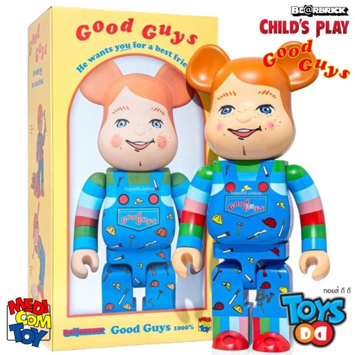 その他 BE@RBRICK 1000% GOOD GUY Medicom Child's Play Good Guy 1000% Bearbrick Figure blue