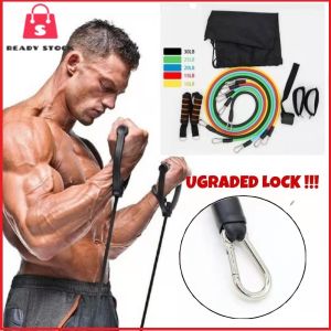 🔰 11pcs Exercise Resistance Bands Yoga Fitness Pilates Gym Kit raining Rope Yoga Pull String Rope (SHM523)