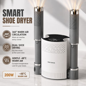 Electric Shoe Dryer 200W Shoe Drying Machine 360° Warm Air Adjustable Dryer UK Plug