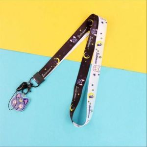 DXUU Tali Gantungan HP Akrilik / Tali Gantungan ID Card Akrilik model karakter lucu