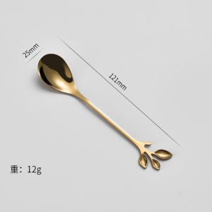 (HÀNG CAO CẤP) NĨA MUỖNG INOX 304 Hình Chiếc Lá 12cm độc lạ dùng uống cafe ăn tráng miệng - muỗng khuấy trà nĩa ghim trái cây muỗng