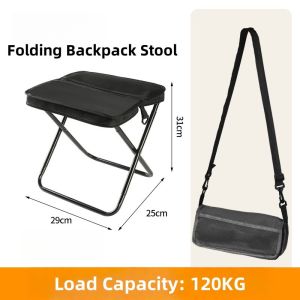 MLADEN Outdoor Portable Folding Chair Convenient Pocket Chair for Camping Fishing Travel Kerusi Lipat Bangku Kecil