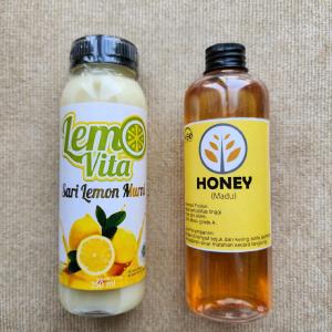 PAKET HEMAT Lemovita 250ml + Madu 250ml Murni honey syrup