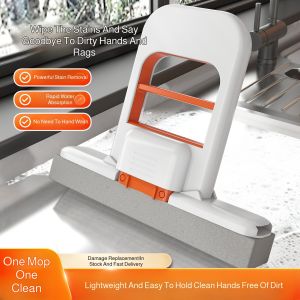 Mini Desktop Mop Mini Handheld Mop for Home Use Multi-Functional Lazy Handheld No-Wash Dry and Wet Spray Home Goods