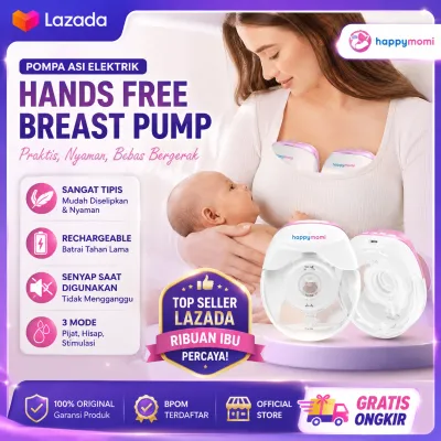 HAPPYMOMI Pompa ASI Elektrik / Wireless Pompa ASI Electric 180ml Portable Pomping ASI Elektrik Bayi Aman Tanpa Rasa Sakit Painless Rechargeable Electric Breast Pump BPA Free EB06