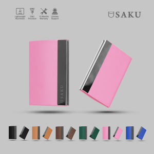 Saku - Dompet Kartu Nama Kertas Kotak Kartu Nama Kulit Business Card Holder Wallet