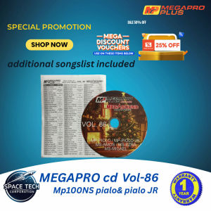 Megapro Plus Volume 86 CD for Piolo/MP100 PIOLO JR with ADDITIONAL Songlist