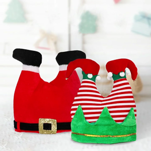 Hilarious Santa Elf Pants Hats Christmas Hat with RedPant Design Stand Outs at Winter Parties & Christmas Event Gift