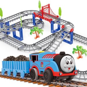 KIDS PLAY&LEARN Fun Toy Set DIY Assembly Track Railway Thomas Train Track Toy