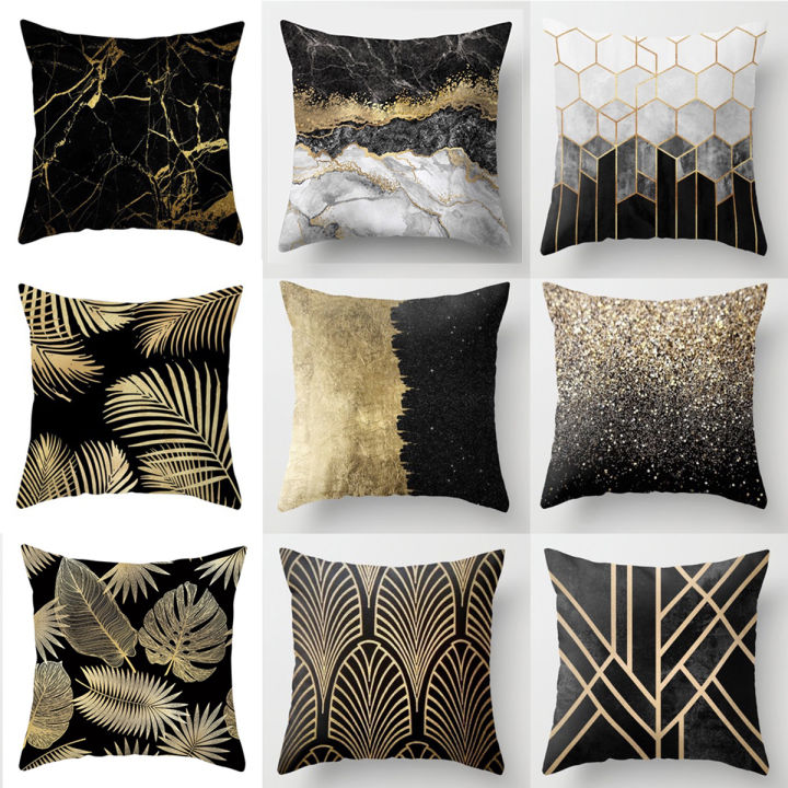 Pillow Covers Throw Pillows For Black Couch Black Gold Design Home