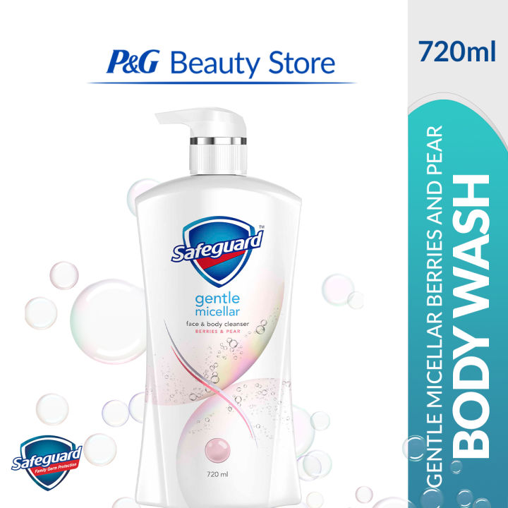 Safeguard Antibacterial Gentle Micellar Soap Body Wash (Berries & Pear