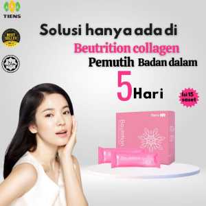 Tiens Beutrition Drink Original Vitamin Glow Collagen Body Whitening Drink mencerahkan menjaga kulit menyihatkan kulit dari dalam
