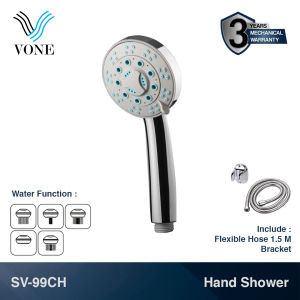 VONE Hand Shower Mandi Handshower Multi Fungsi Air Chrome