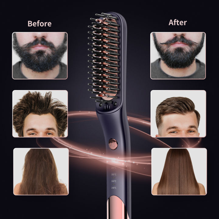 Heated ceramic hair brush best sale