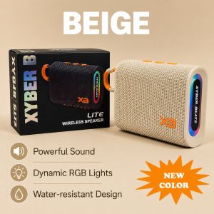XB200 Portable Bluetooth Speaker with IPX7 Waterproof 10h Playtime Built-in Mic Hands-Free Calls TWS Pairing Type-C Fast Charging Compact Design Big Sound Premium Features