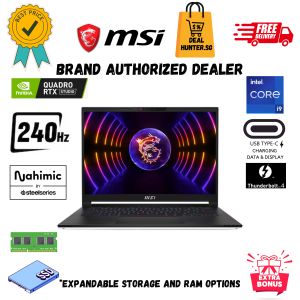 * Free upgrade on Car0useII * MSI Stealth 14 Studio A13VG - 227 SG 14" QHD+ 16:10 240Hz RTX MUX Switch Intel Light Weight Gaming Workstation Laptop with USB Type C Thunderbolt 4 * Free Delivery *
