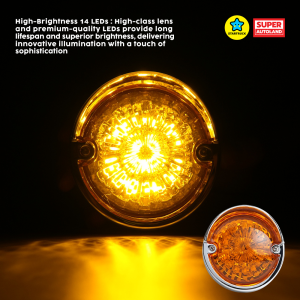 ไฟประดับรถบรรทุกแบบมีหมวก รุ่น Apple รองรับไฟ 12-24V