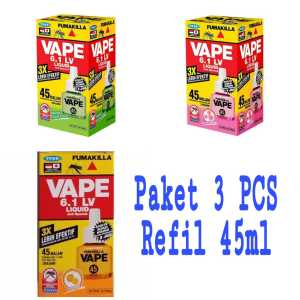 Obat Nyamuk Elektrik Fumakilla Liquid Refil Isi Ulang 45ML 3 PCS