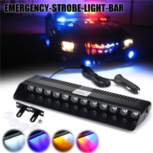 12W DC 12V LED Strobe Car Emergency LED Light Bar Visor Deck Dash Police Warning Flash Lamp for Car Bus Truck Boat