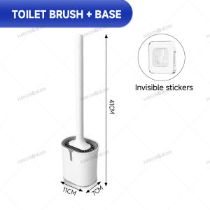 HavenClean New Toilet Brush / Toilet Wall Brush / Toilet Bowl Brush / Long Handle Toilet Brush With Holder