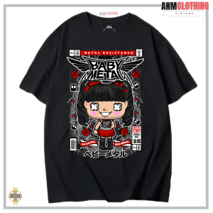 AnM Clothing - Tshirt Vintage Baby Metal - Kaos Pria Wanita Reguler fit Desain Komik Bahan Cotton Combad 24 S Size M-XXL