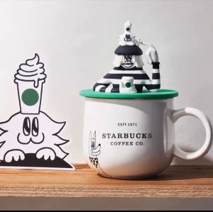 Starbucks x China Lala Company Designer Crossover Edition Ceramic Coffee Mug with Lid