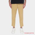 Penshoppe Dapper Fit Ankle Length Pull On Trousers For Men