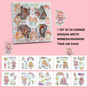 💎💫GROCELY💫💎DIY 1 SET 50 LEMBAR STICKER AESTHETIC LUCU / STICKER DIY UNTUK JURNAL BUKU DAN TUMBLR