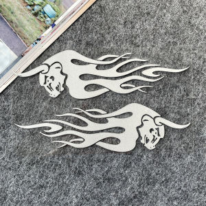 Angry Bull Reflective Sticker Decal for Motorcycle Scooter Car Helmet Window Waterproof Vinyl Graphic