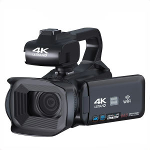 Ekleva Đầy Đủ 4K Máy Quay 64MP phát trực tiếp Chuyên Nghiệp máy quay video kỹ thuật số Streaming tự động lấy nét Nhiếp Ảnh Vlog Ghi 4 "Màn Hình Cảm Ứng