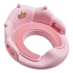 Crown Shape Toilet Seats with Handles Splash Guard Cushion Potty Seats for Boys Girls Baby Potty Training Toilet Seats