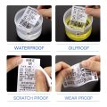 1 roll nimbot B21/B3S thermal machine printing food/clothing/price labels self-adhesive label paper barcode stickers. 