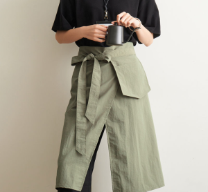 Waterproof Half-length Apron Kitchen Apron Barista Apron Restaurant Work Apron