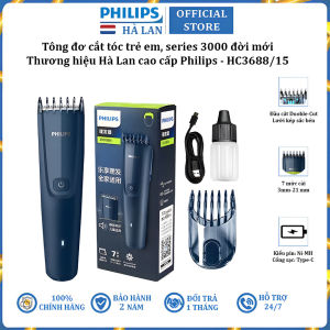 Tông đơ cắt tóc trẻ em series 3000 đời mới thương hiệu Philips HC3688/15 PowerDrive - Bảo Hành 24 Tháng