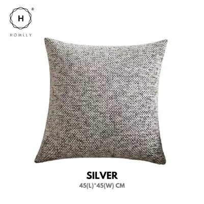 Homlly Natta Weave Chenille Sofa Cushion Cover Case (45x45cm)