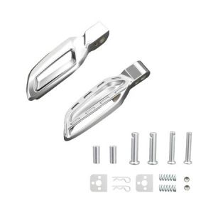 2Pcs Universal Full CNC Aluminum Alloy Footrest Pedals For Honda Yamaha All Motorcycle Scooters