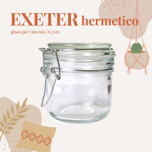 EXETER Hermetico Glass Jar 200 mL | Toples Kaca | Jar Bumbu Beling
