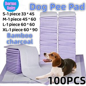 100PCS Dog Pee Pad Pet Training Pad Mat Purple Deodorant Disposable Cat Pet Super Absorbent Diaper