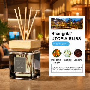 【Free Gift】5-Star Hotel Home Reed Diffuser500ml Shangrila Luxury Fragrance Long Lasting 180 Days Room PerfumeNatural Extract Bedroom Air FreshenerRelaxing Scent For Living Room/Office UseFire-Free Bedroom AromaBaby/Pregnant Women Safe Reed Diffuser