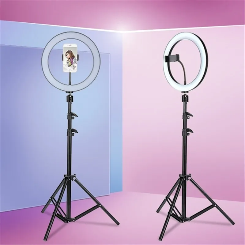 Ring Light LED Kamera 26cm Lampu LED Studio Selfie Makeup Vlog