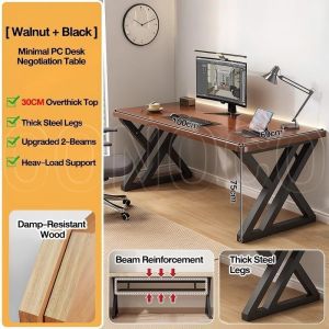 CONOCO Meeting Table High Quality Office Table Gaming Table Computer Thicker&Stable Carbon Matte Gaming Table Home Office Table