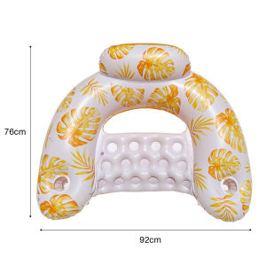 เก้าอี้ที่นั่งลอยน้ำ แพเป่าลมทรงU ว่ายน้ำ ลอยน้ำ แบบนั่ง เปลลอยน้ำ สําหรับผู้ใหญ่ การทำให้ข้นขึ้น ทนทาน