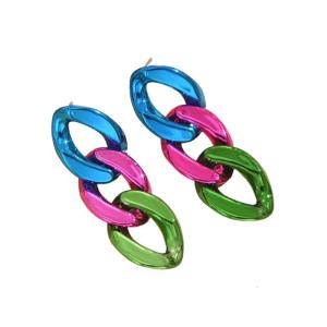 Hợp thời trang màu kẹo Bông Tai Chuỗi thời trang kẹo giai điệu Bông Tai Chuỗi phụ kiện để tăng cường trang phục của bạn quyến rũ